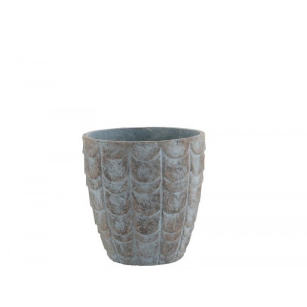 Pot Ceramic Blue/Grey