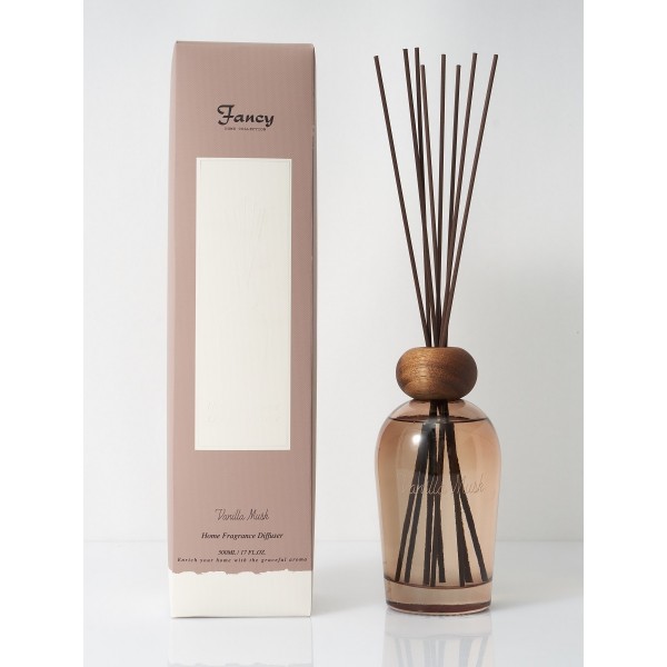 DIFFUSER AMBER GLASS 500ml 'VANILLA MUSK'  