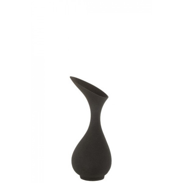 Vase Olivia Rough Aluminium Black