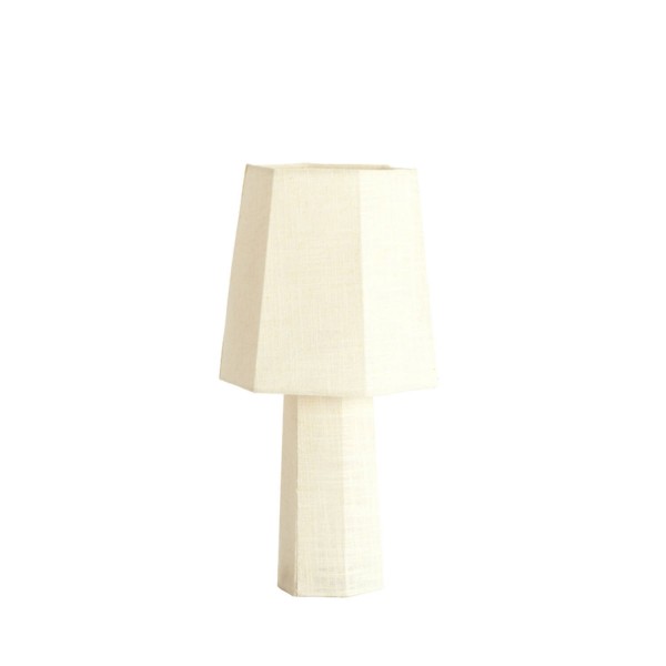 Table lamp linen white