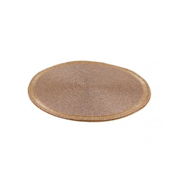 Embroidered Beaded Placemat LT GOLD