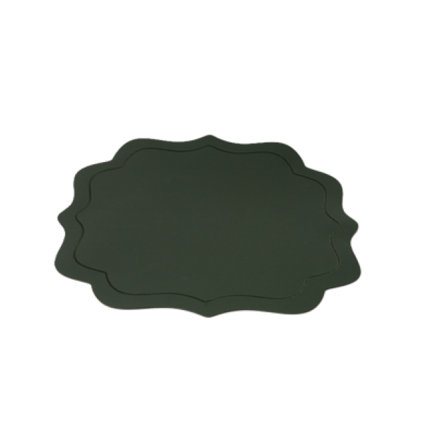 DARK GREEN LETHERETTE