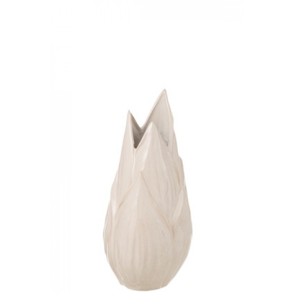 Vase Ibiza Billant Ceramic Beige Medium