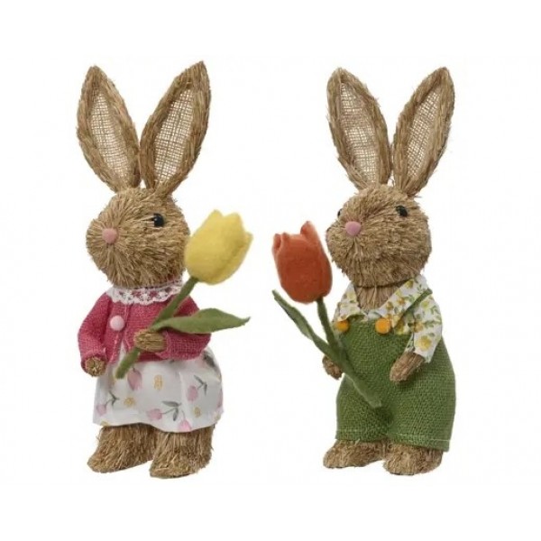 BUNNY GRASS WITH TULIP