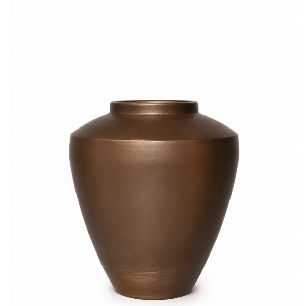 Vase deco CALZO matt brown-bronze
