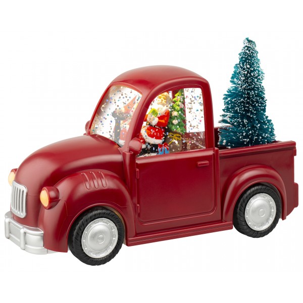 LED water spinner plastic car with motion BO indoor