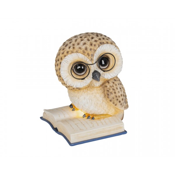 LED owl polyresin steady BO indoor