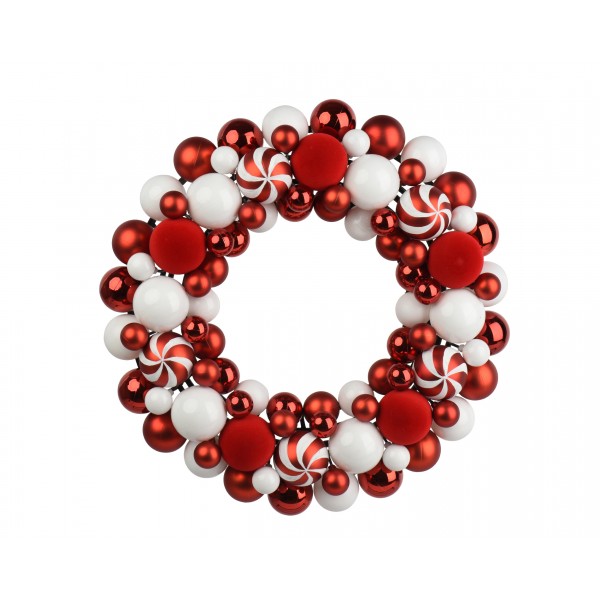 Wreath polystyrene shiny - matt - glitter - velvet
