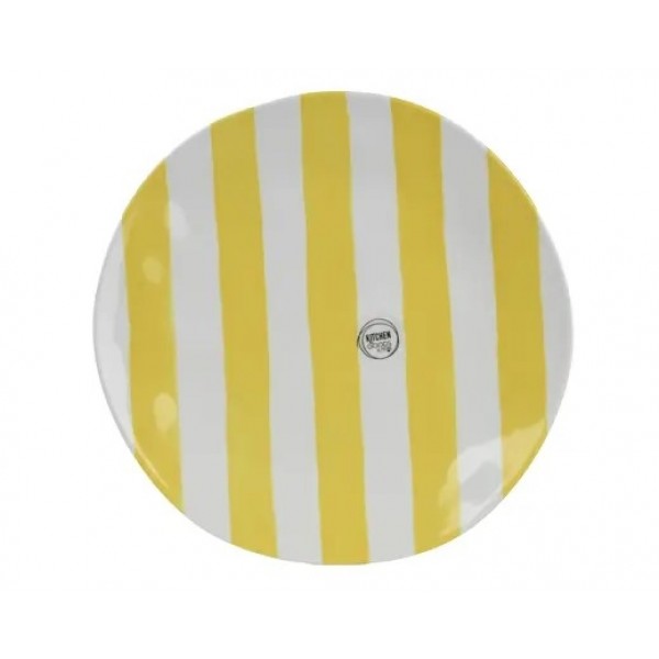 DINNER PLATE MELAMINE STRIPE PATTERN