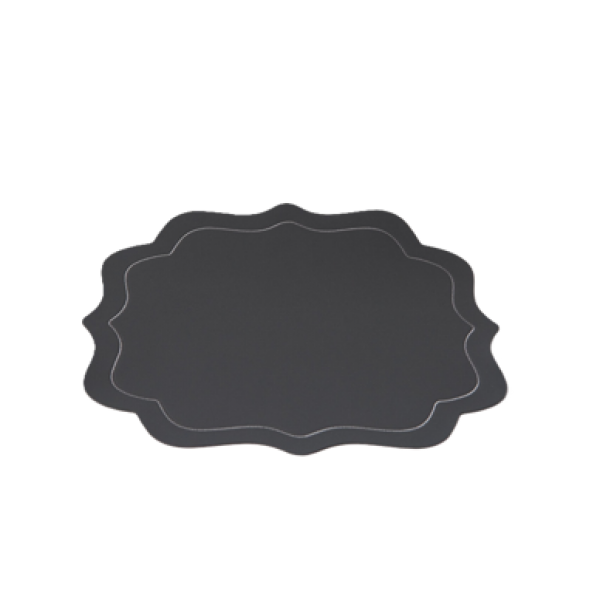 DARK GRAY LETHERETTE