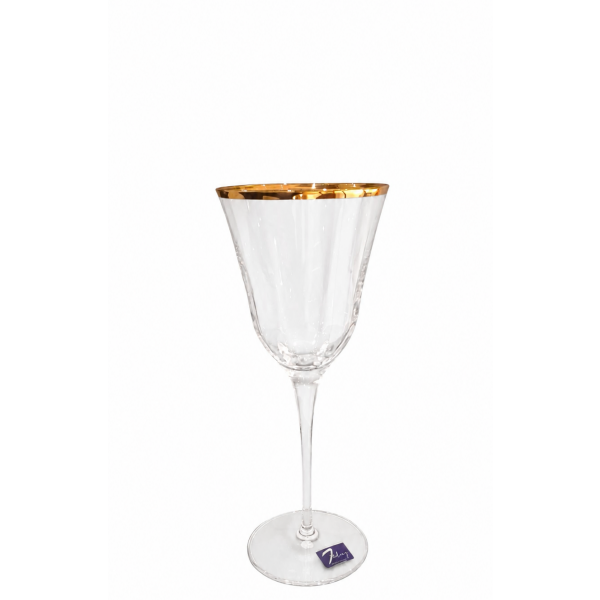 WINE JULIA OPT GOLD RIM 