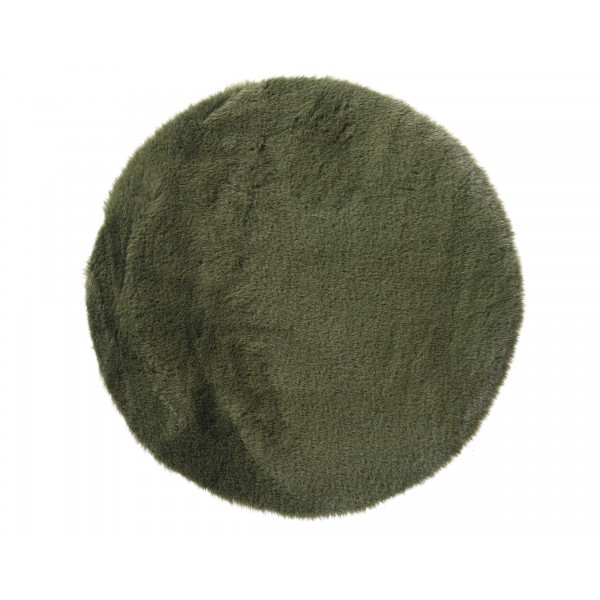 Rug polyester round rabbit hair