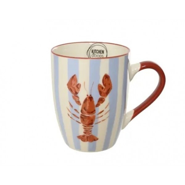 MUG PORCELAIN LOBSTER PATTERN