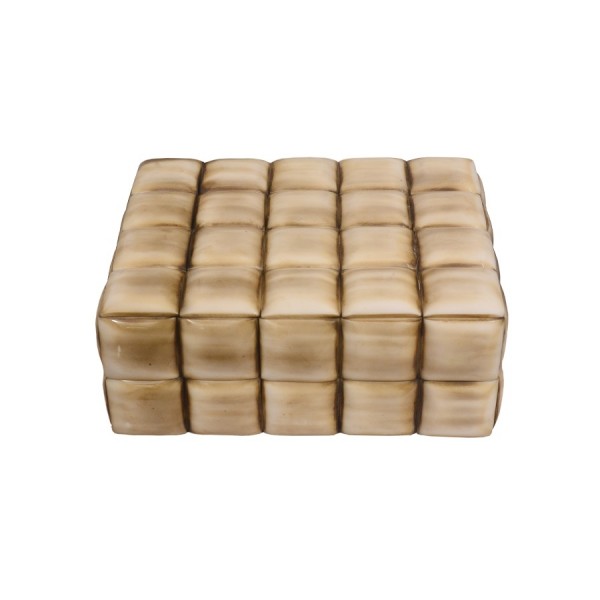 BEIGE/BROWN BONE/RESIN BOX 