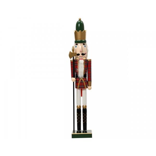 Nutcracker pinewood polyester check