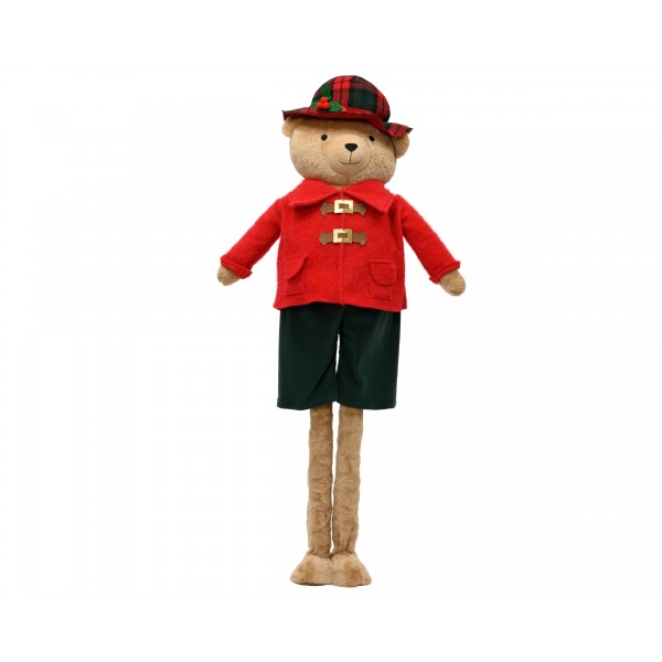 Bear polyester standing with telescopic legs