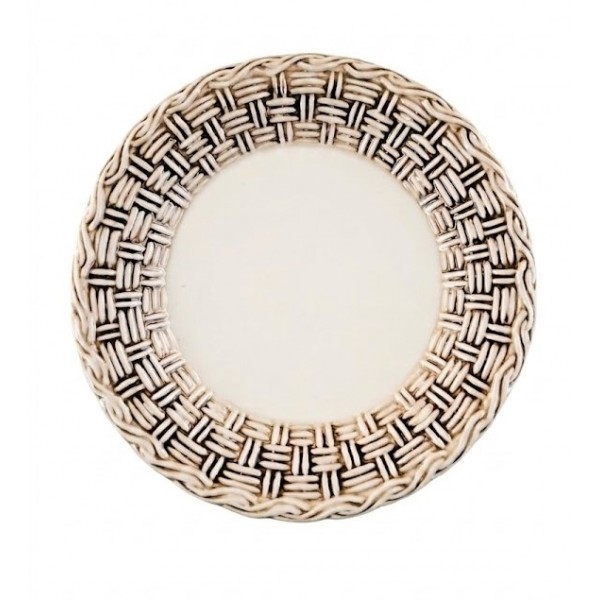 DESSERT PLATE WOVEN WOOD