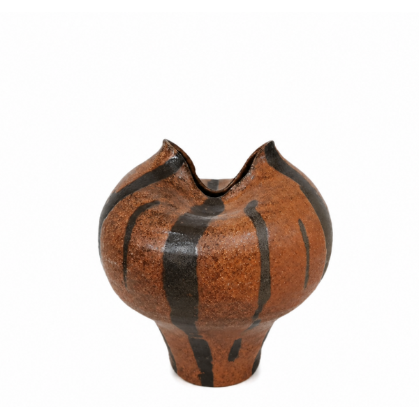 VASE TERRACOTTA / BLACK CERAMICS 
