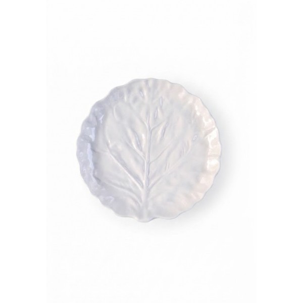 DESSERT PLATE POTUGUESE CABBAGE GREEN