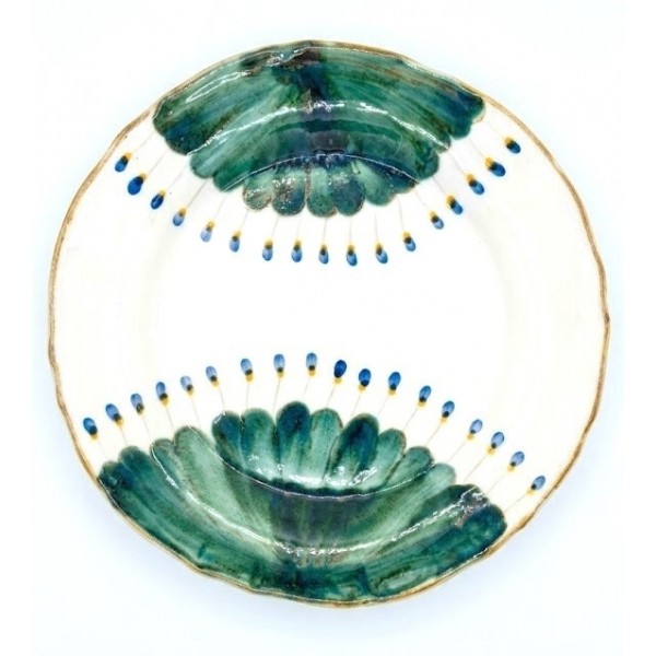 DINNER PLATE Maria - PEACOCK