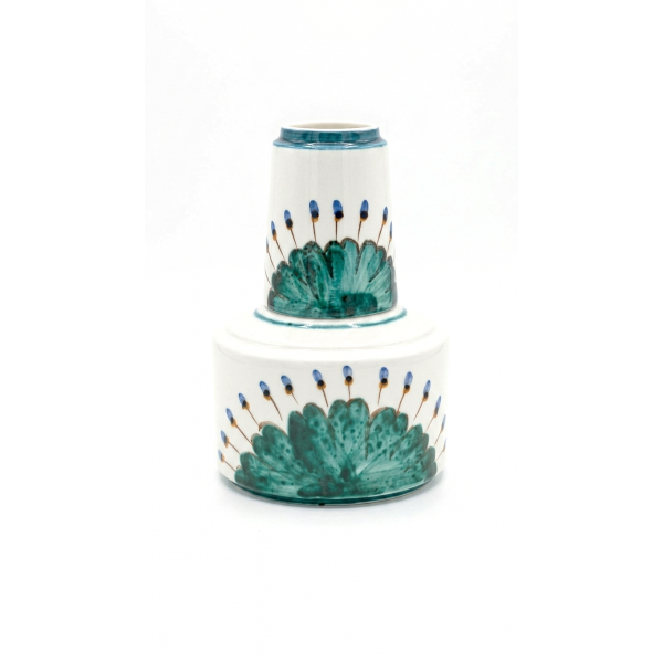 BEDSIDE CARAFE - PEACOCK