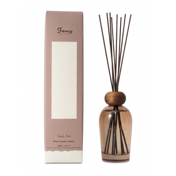 DIFFUSER AMBER GLASS 500ml 'VANILLA MUSK'  