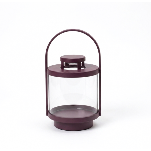 Lantern iron powder coating tube glass 