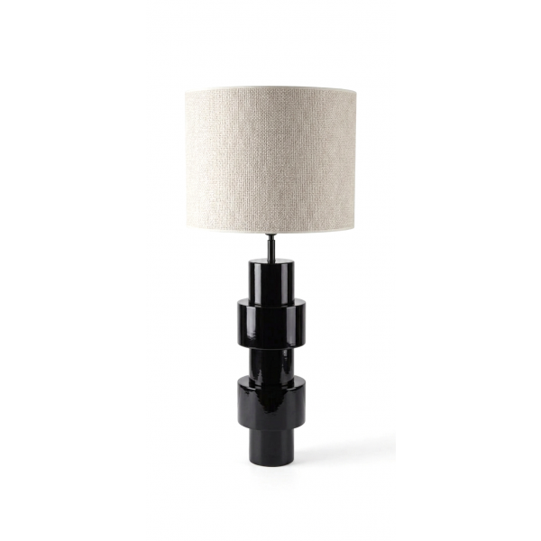 Lamp base NINO shiny black