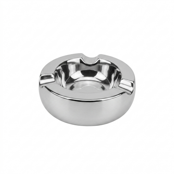 Round 3 Cigar Ashtray Nickel