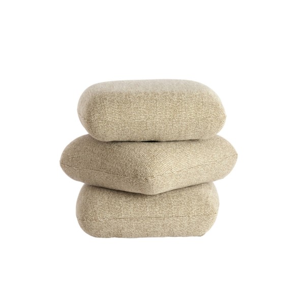 Pouf LAURIE  sand+cream