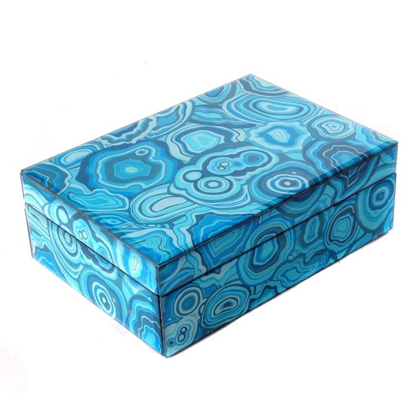 Mirror Box Blue Malachite