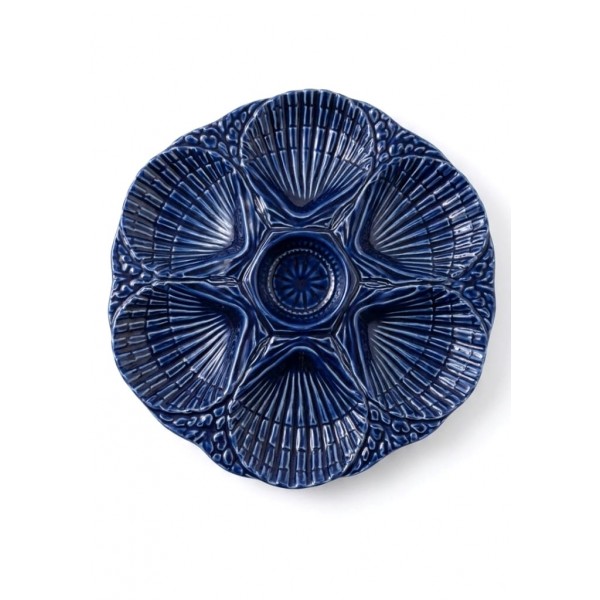 APPETIZER PLATE CONCHA-COBALT